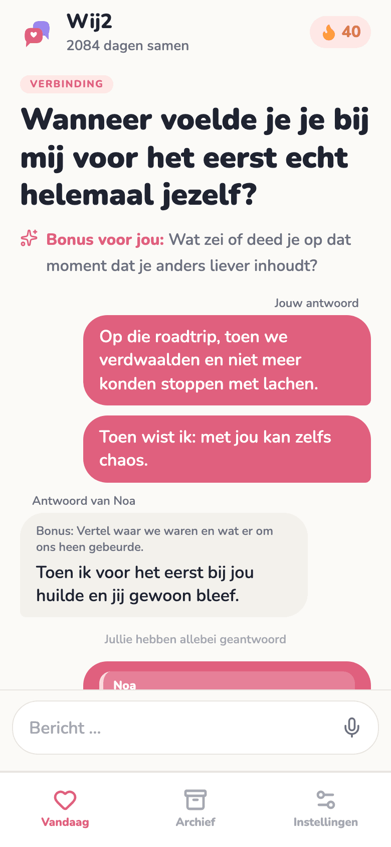 Beide antwoorden en de chat eronder